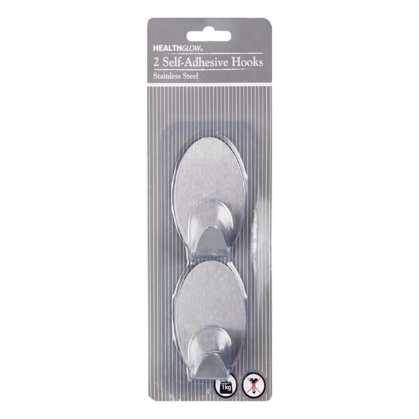 Self Adhesive Stainlesstainless Steel Hooks - Card 2