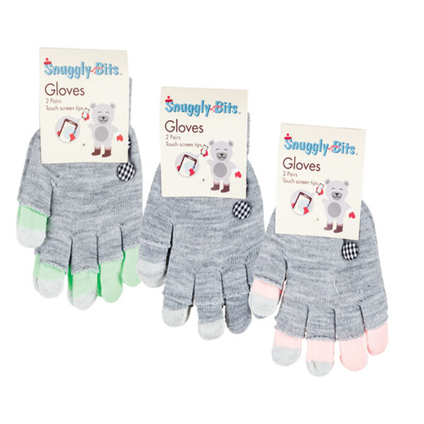 2 Pairs Of Ladies Gloves - With Touch Screen Tips
