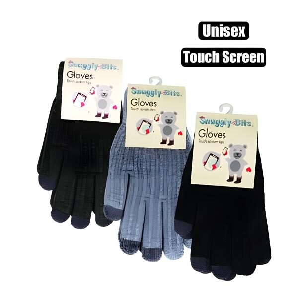 Unisex Gloves With Touch Screen Tips