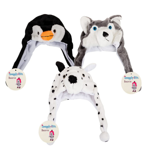 Animal Design Hats - Assorted Designs With Ear Flaps