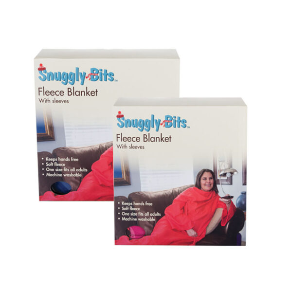 Adult Size Snuggie Blanket - With Sleeves 180x140cm