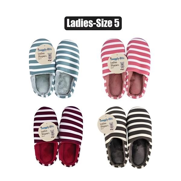 Stripe Slip-In Slipper - Size 5