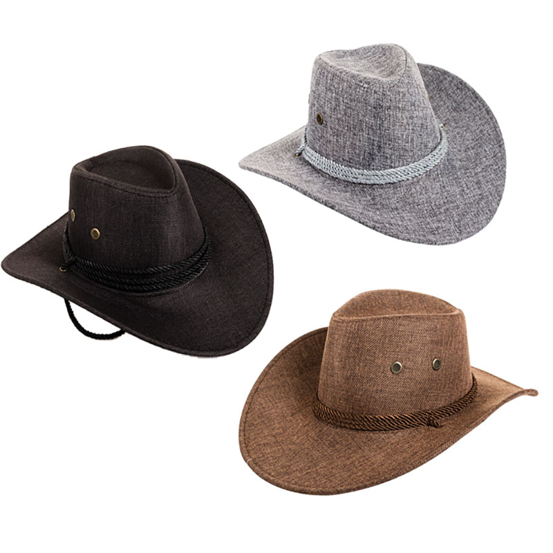 Men's Woven Hat - 37cm, Assorted Colours