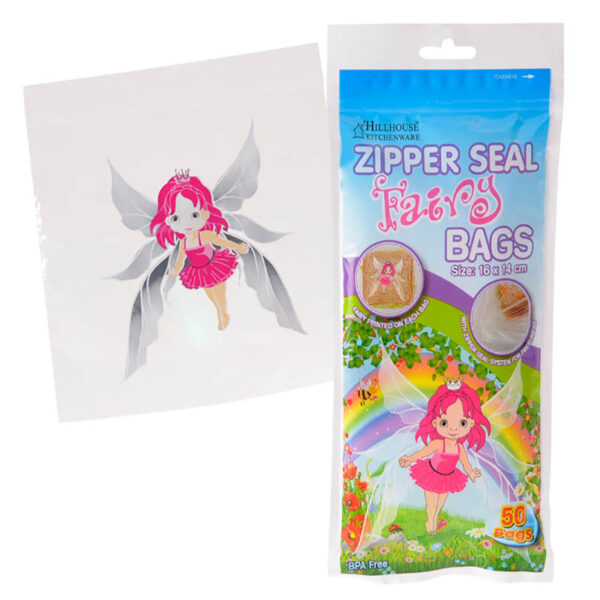 Zipper Seal Sandwich Bags - 16 X 14cm, 50-Pack