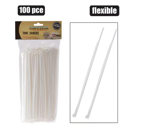 Flexible Drinking Straws - Paper Wrapped, 100-Pack
