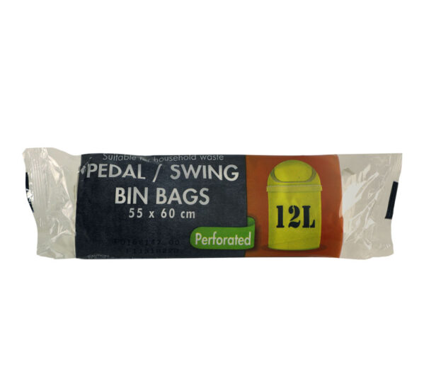 Refuse Bag 15pc Pedal/Swing 55x60cm 12l