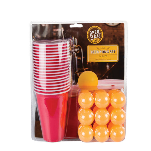 Beer Pong Drinking Game - With Cups And 18 Balls