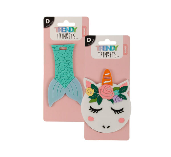 Magnet Mermaid/Unicorn Asstd