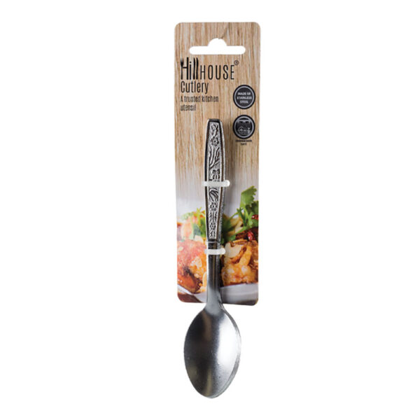 Hillhouse Rose Pattern Teaspoons - Pack Of 4