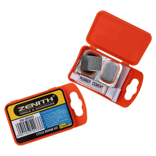 Cycle Repair Kit Plastic Box - 11 Piece