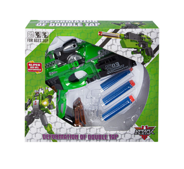 Gun Transform With Foam Darts 16cm Assorted