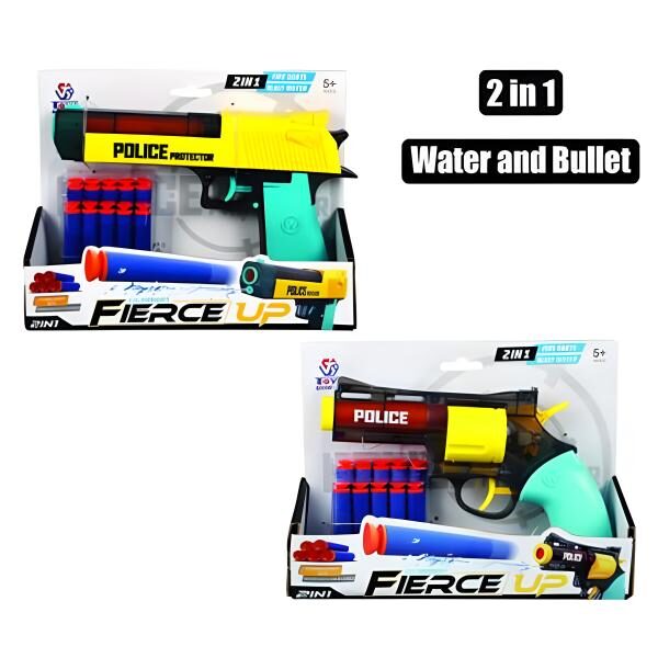 Gun Foam Dart 23cm 2 In 1 Bullet/Water