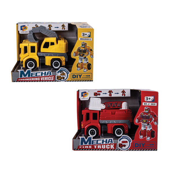 Vehicle Truck Transformer 15cm Assorted