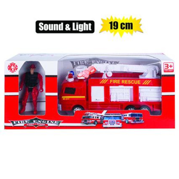 19cm Fire Engine Play Set - Battery Operated