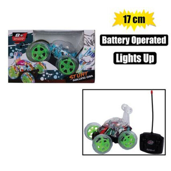 Battery Operated RC Stunt Car Graffiti -17cm