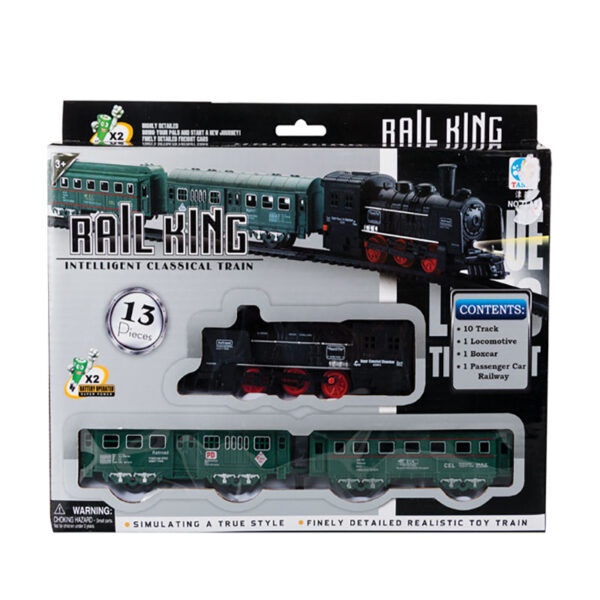 Battery Operated Train Set 13 Piece - 29cm