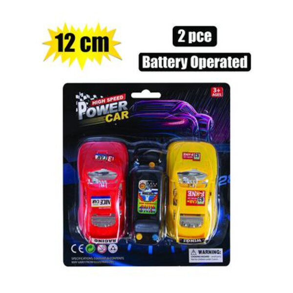 12cm Line Control Racers Battery Operated - 2 Piece