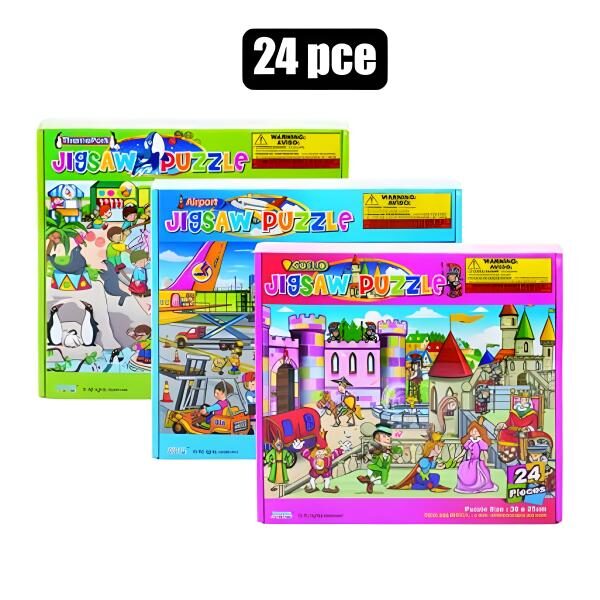 Jigsaw Puzzle - 24-Pieces, 36 X 25cm, Assorted