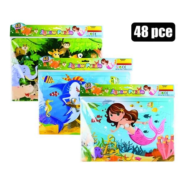 Educational Jigsaw Puzzle - 48-Piece, Assorted