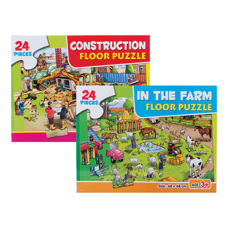 Puzzle Floor 24 Piece - Assorted