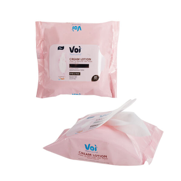 Voi Facial Cleaning Wipes - 25 Sheets 30% Viscose, 70% Polyester