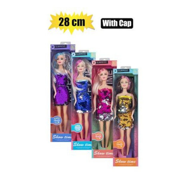Doll Fashion Sequins Assorted - 28cm