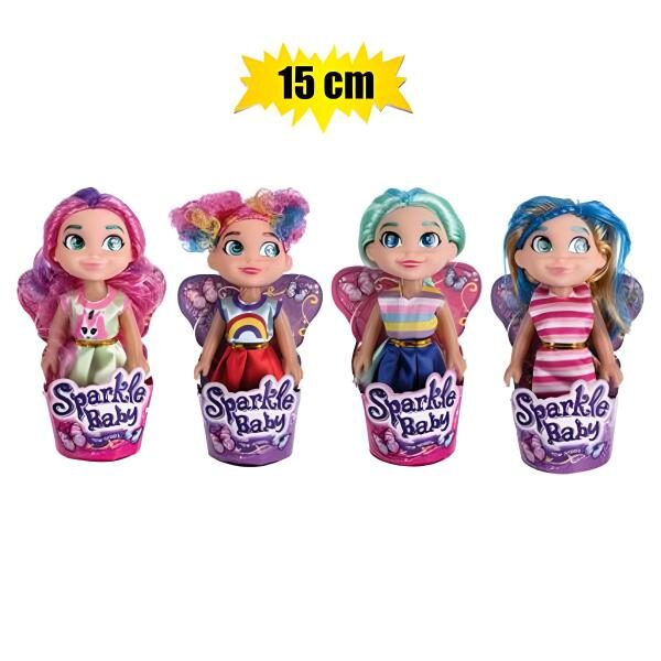 Mini Rainbow Locks Doll - Assorted, 15cm