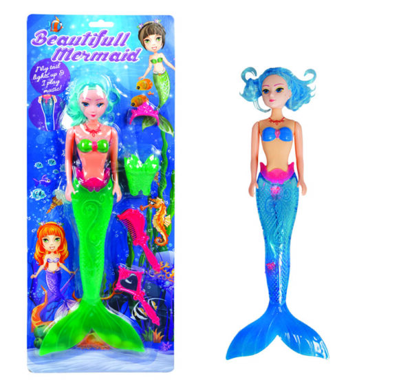 Doll Mermaid Light Up Tail & Music 50cm