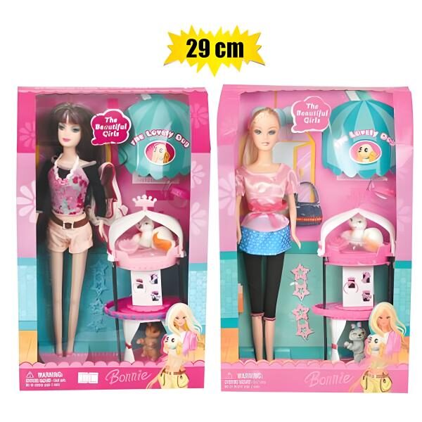 Bonnie Pet Playset - 29cm, Doll & Accessories