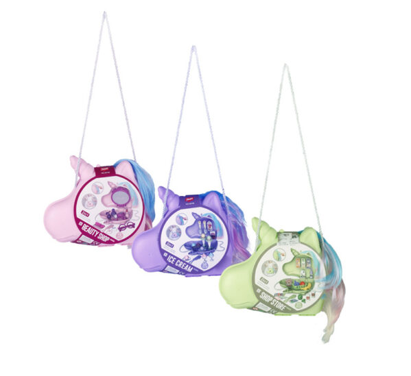Playset In Unicorn Handbag Box 25x22cm