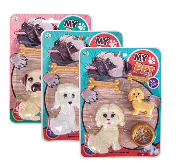 Playset Pet Mom & Pup W/Acc 17x23cm 5Pc