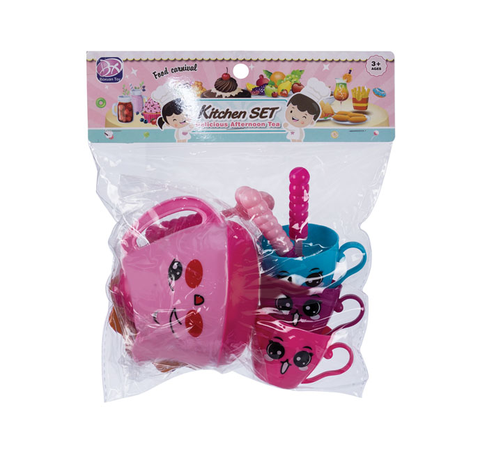 Play Set Tea Set Faces 10Pc