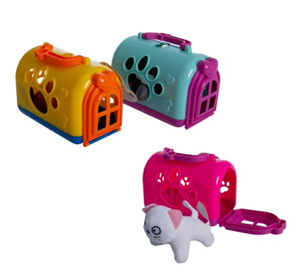 Play-Set Pet Mini Plush In Carrier Astd