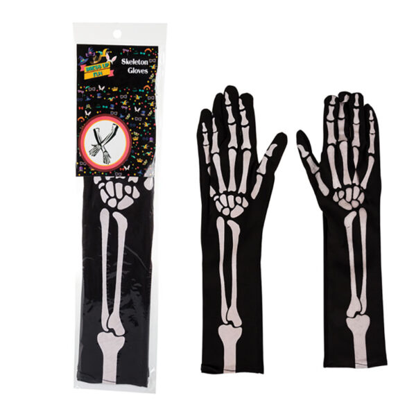 Long Skeleton Gloves