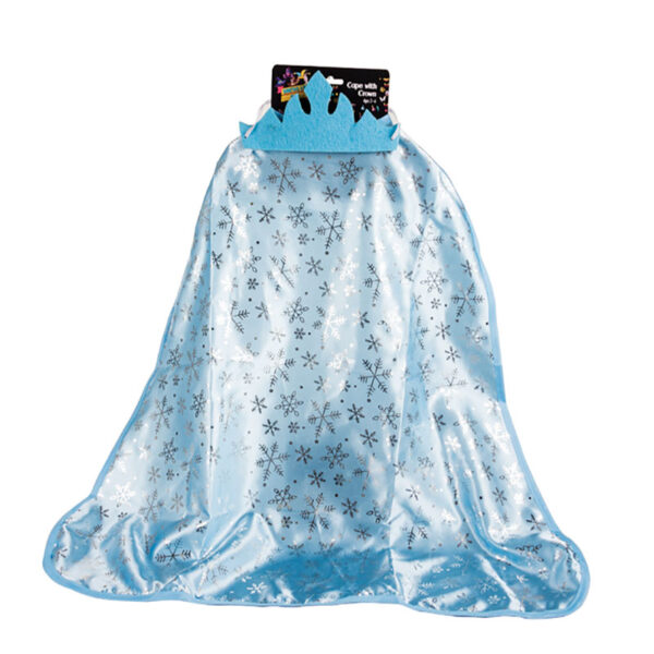 Princess Cape - Blue With Soft Crown