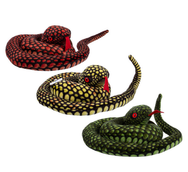 Plush Snake Asstd 1.2M