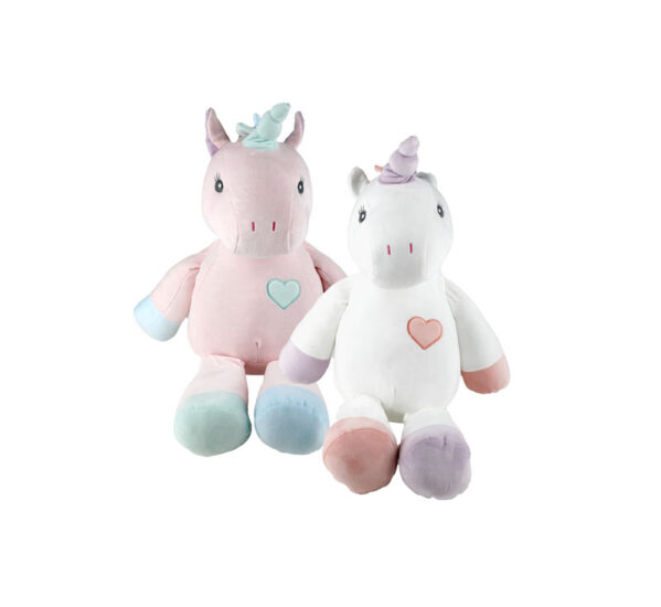 Plush Unicorn Figure Pastel. 60cm