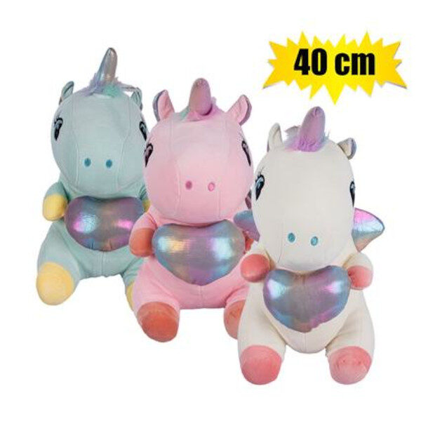 Plush Unicorn Large With Wings 40cm