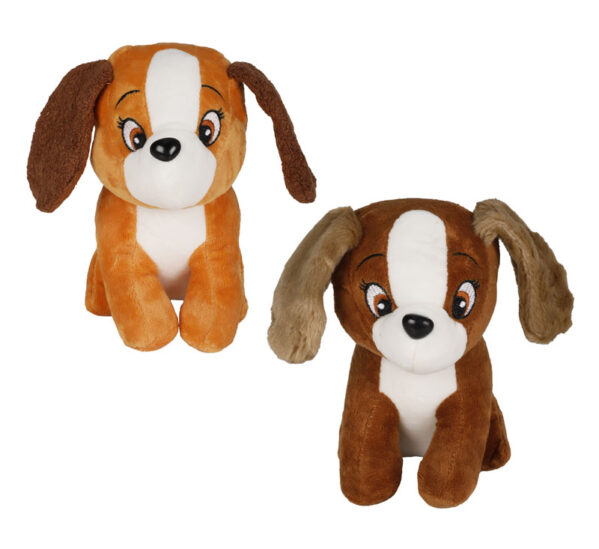 Plush Dog Animated Asstd 18cm