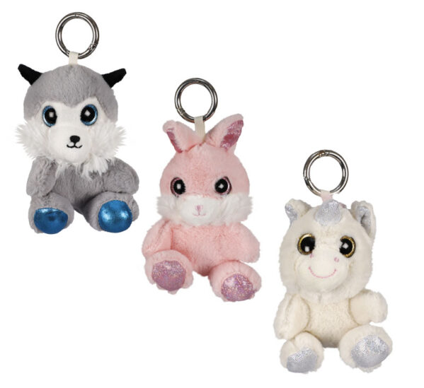 Plush Animals Big Eyes Asstd 12cm