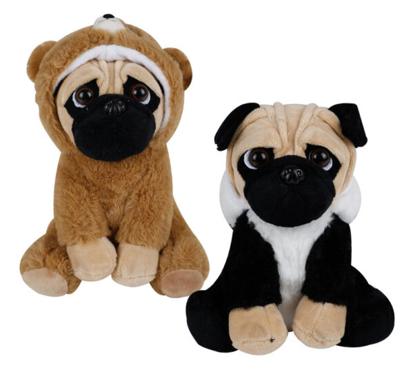 Plush Dog In Pastel Unicorn Onesie 27cm