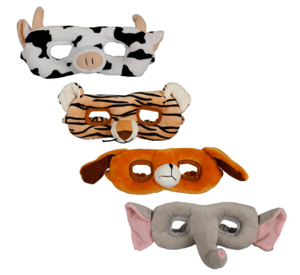 Plush Animal Mask Asstd 20-25cm