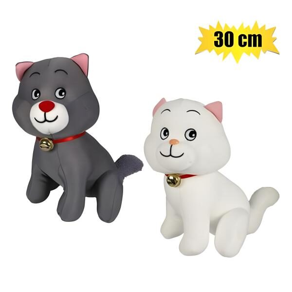 Plush Bright Cat W/Foambeads 30cm
