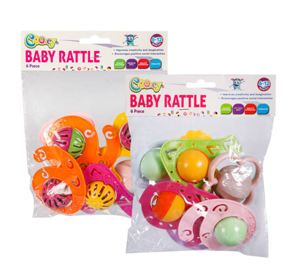 Baby Rattle Assortment - 6-Piece