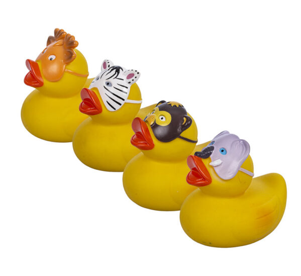 Baby Vinyl Themed Duck 8cm. Mask Asstd