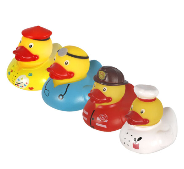 Baby Vinyl Themed Duck 7.7cm. Assorted