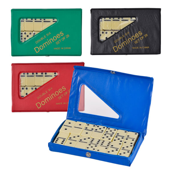 Faux Ivory Dominoes Set - In Carry Case