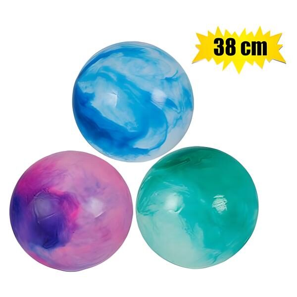 Big Marbly Plastic Ball - 38cm,Assorted