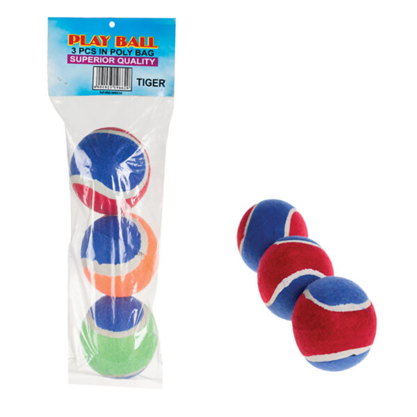 Tennis Balls - Bag Of 3, Multicolored