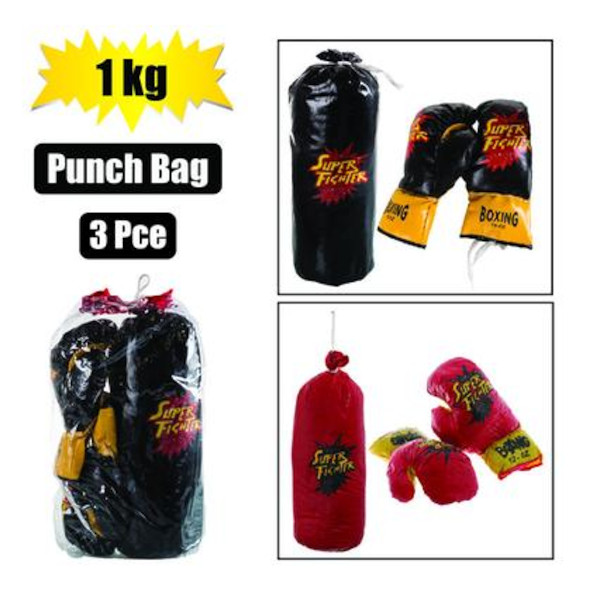 Kiddies Boxing Set - Punch Bag & Gloves